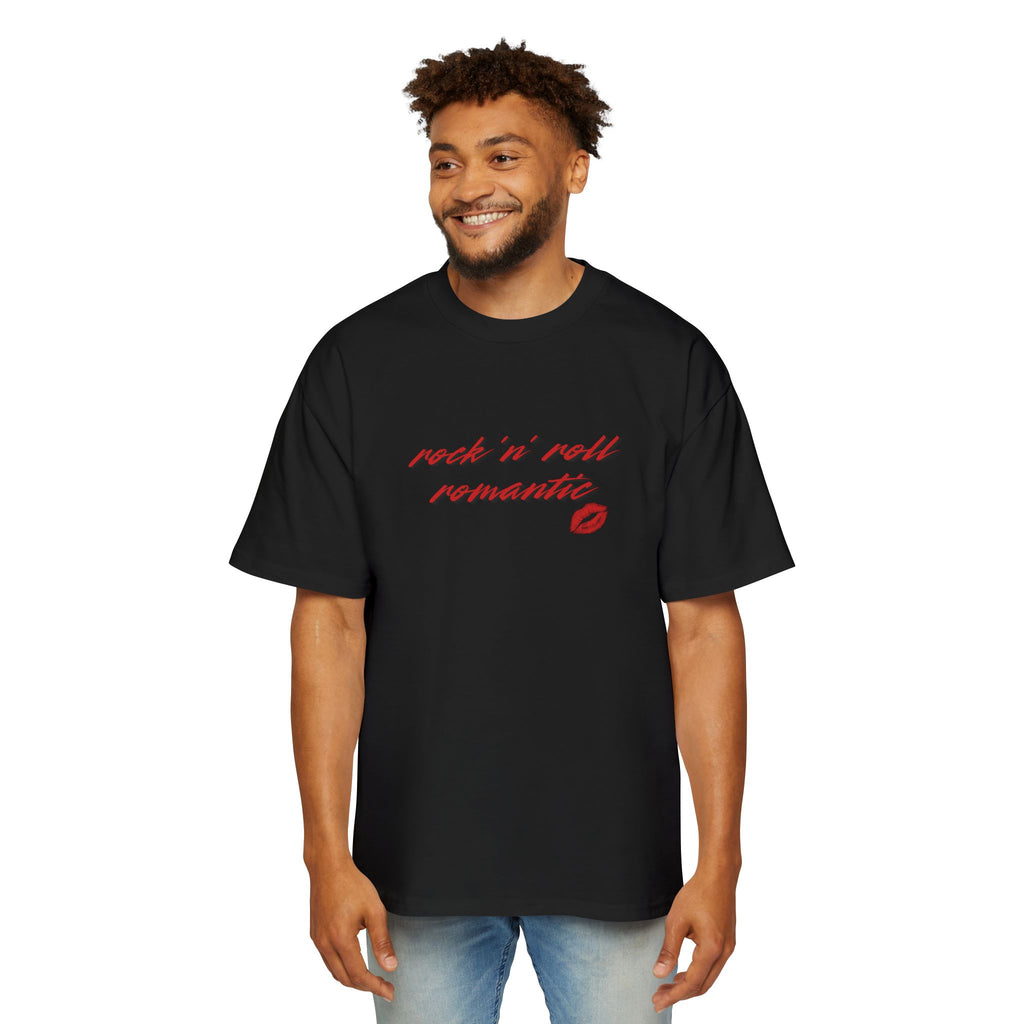 Rock 'n' Roll Romantic Tee – Red Script Graphic T-shirt – Fates