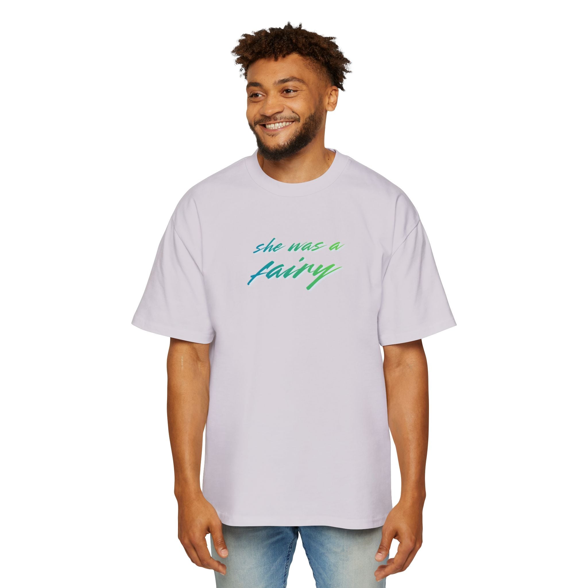 "She was a fairy" Oversized Tee – Pastel Graphic T-shirt – Fates