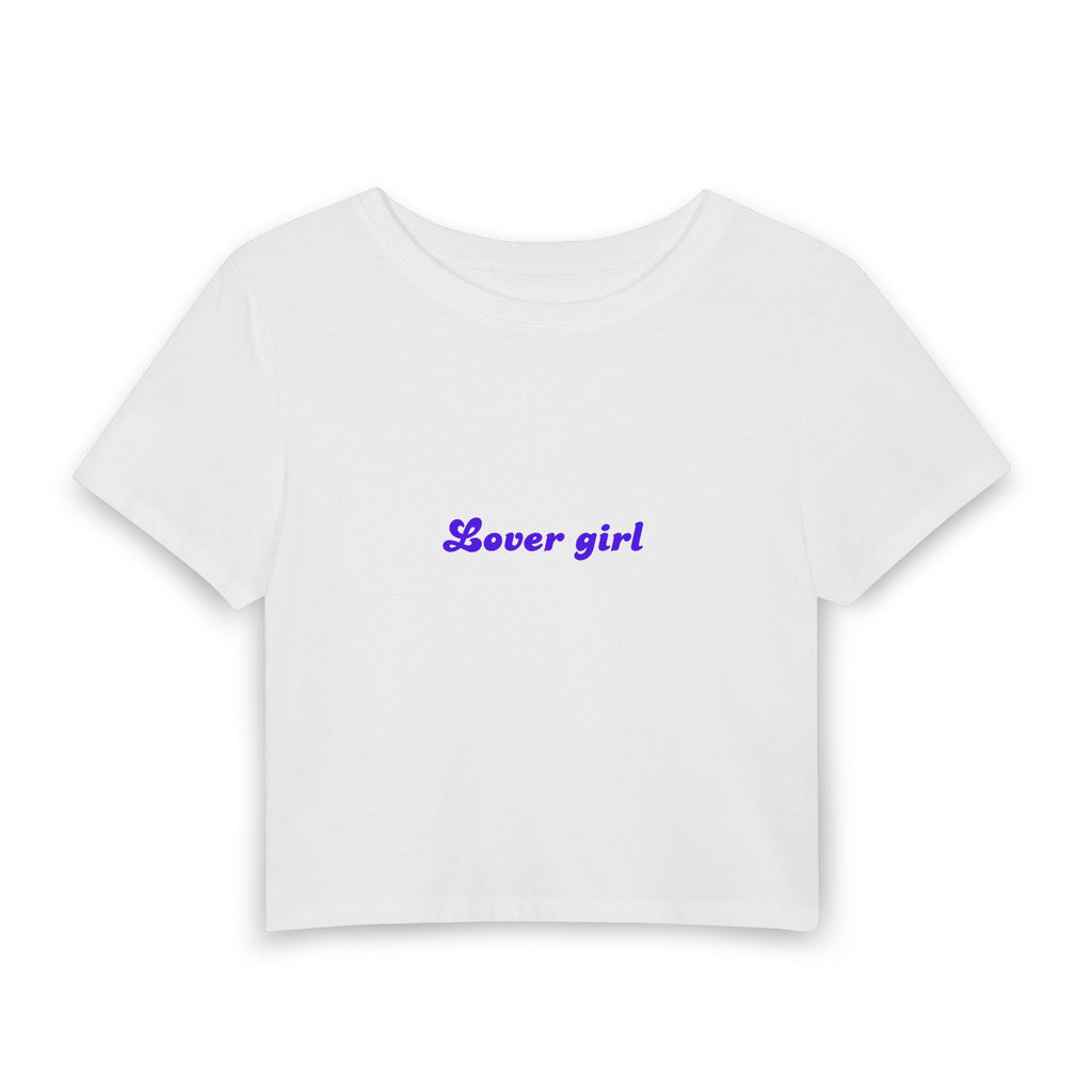 Lover Girl Baby Tee – Cropped Women's Graphic Tee – Fates