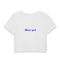 Lover Girl Baby Tee – Cropped Women's Graphic Tee – Fates